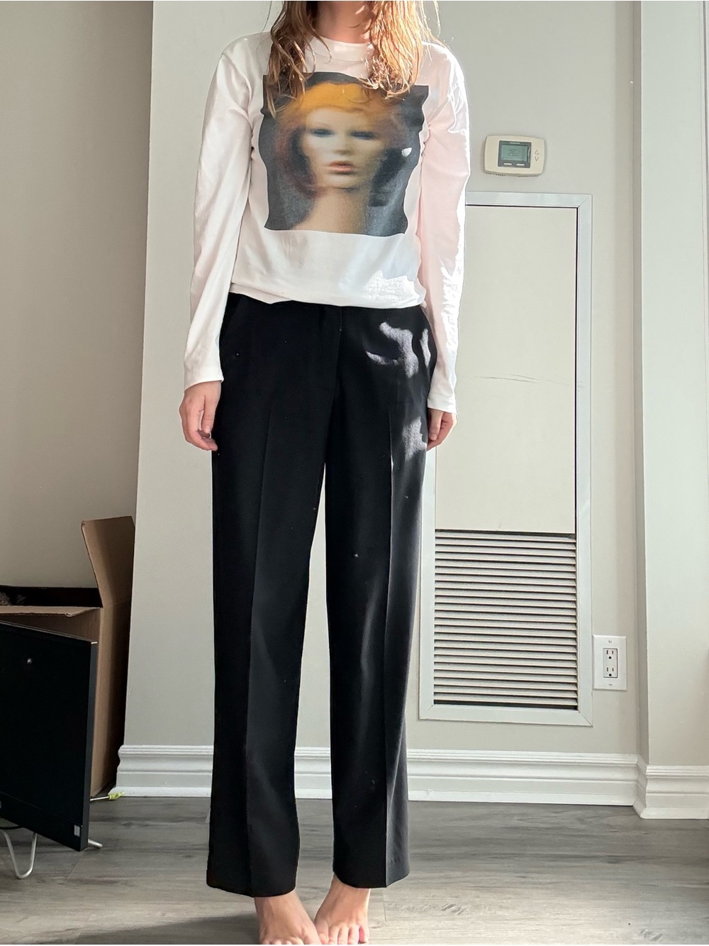 COS Black Wide-Leg Tailored Trousers